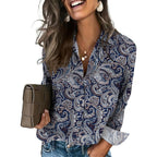 Button Down Shirts for Women Long Sleeve Blouse Dressy Casual Business Work Tops with Pocket