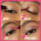 Maybelline Color Tattoo Longwear Multi-Use Eye Shadow Stix, All-In-One Eye Makeup For Up To 24Hr Wear, I Am Rebellious (Matte Black), 1 Count