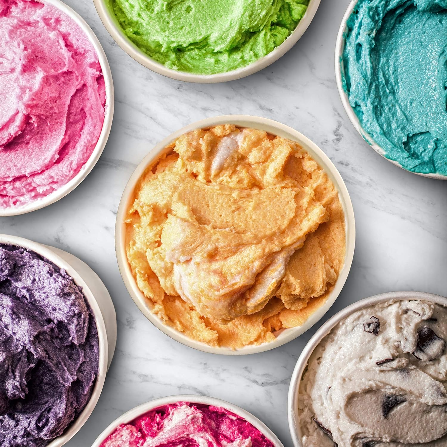 Balci - Premium Ice Cream Containers (2 Pack - 1 Quart Each) Perfect Freezer Storage Tubs With Lids For Ice Cream, Sorbet And Gelato! - Blue