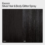 Eva Nyc Kweeen Silver Hair And Body Glitter Spray - Our Original Ultra Shimmery Glitter, New Look - Adds Shine + Non-Sticky - Quick Drying Sparkle Spray - Warm Vanilla Scent - 4.9 Oz