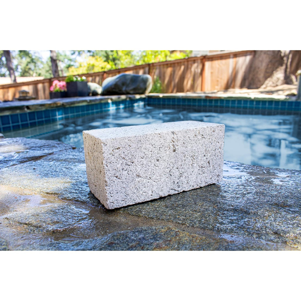 Poolmaster Extra Large Pumice Stone For Pool And Spa Cleaning, Removes Calcium, Hard Water And Mineral Stains From Tile, Grout And Concrete, Pro Size