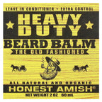 Honest Amish - Heavy Duty Beard Balm - 2 Ounce - Beard Conditioner