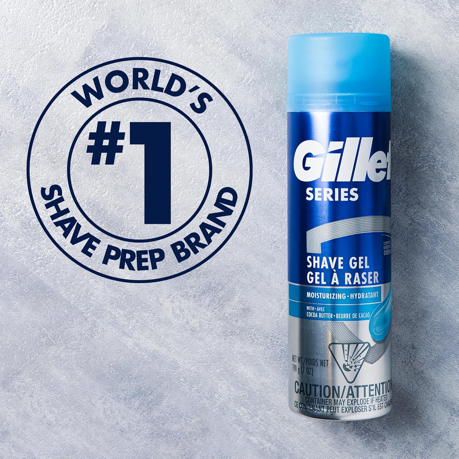 Gillette Series 3X Action Shave Gel, Moisturizing Twin Pack (7 Ounce Each)