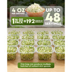 Nature Jim'S Sprouts - Organic Alfalfa Sprouting Seeds – Non-Gmo - 16 Oz | Premium Microgreen Seeds - Fast-Growing Plants - Ideal Sprouting Seeds For Fresh & Nutritious Indoor/Outdoor Home Gardening