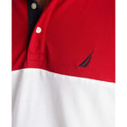 Nautica Men'S Short Sleeve 100% Cotton Pique Color Block Polo Shirt