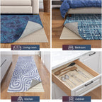 Jorvila Non-Slip Rug Pad Gripper 8x10 Feet, Anti Skid Mat for Under Area Rugs, Keeps Rugs in Position and Safe, Thick Cushioned Carpet Pad for Hardwood Floors Protection
