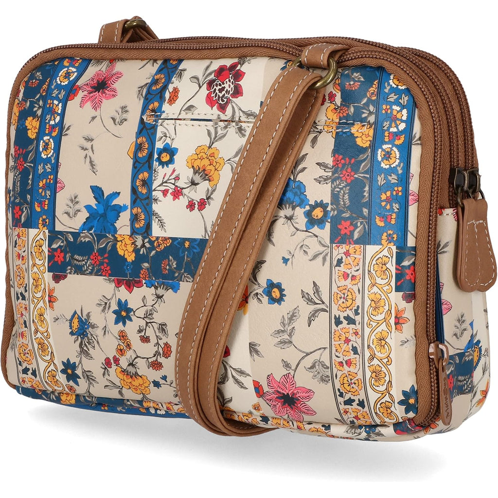 Multisac Zippy Triple Compartment Crossbody Bag