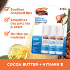 Palmer'S Cocoa Butter Formula Moisturizing Swivel Stick, Pack Of 3 | Vitamin E Lip Balm For Beach Bag, Multi-Purpose Face & Body Moisturizer Stick, Ideal For Treating Dry Skin Patches