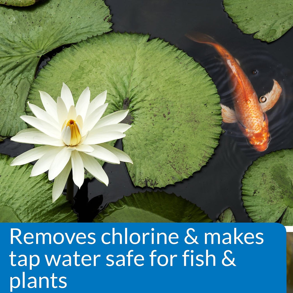 Api Pond Chlorine & Heavy Metal Neutralizer Pond Water Neutralizer 32-Ounce Bottle