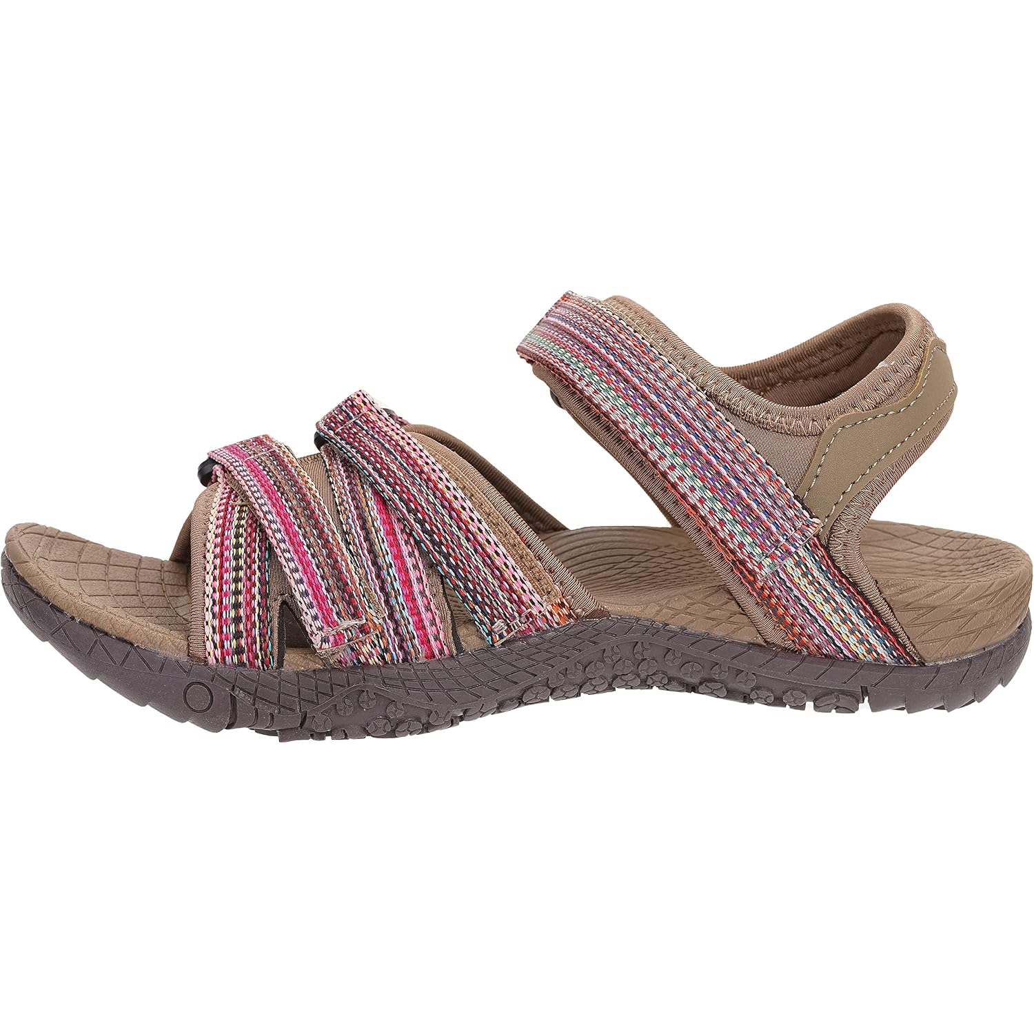 Whitin Women’S Hiking Sandals With Arch Support | Adjustable Hook And Loop Straps | Durable Sport Sandals For Outdoor Adventure