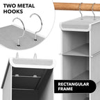 Simple Houseware 10 Shelves Hanging Shoes Organizer Holder For Closet, Grey