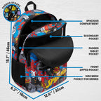Get Trend Marvel Spider-Man Kids Backpack, Boys Lightweight 18 Inch Book Bag, Padded Straps Travel School Bag Gifts For Boys (Multi Spiderman)