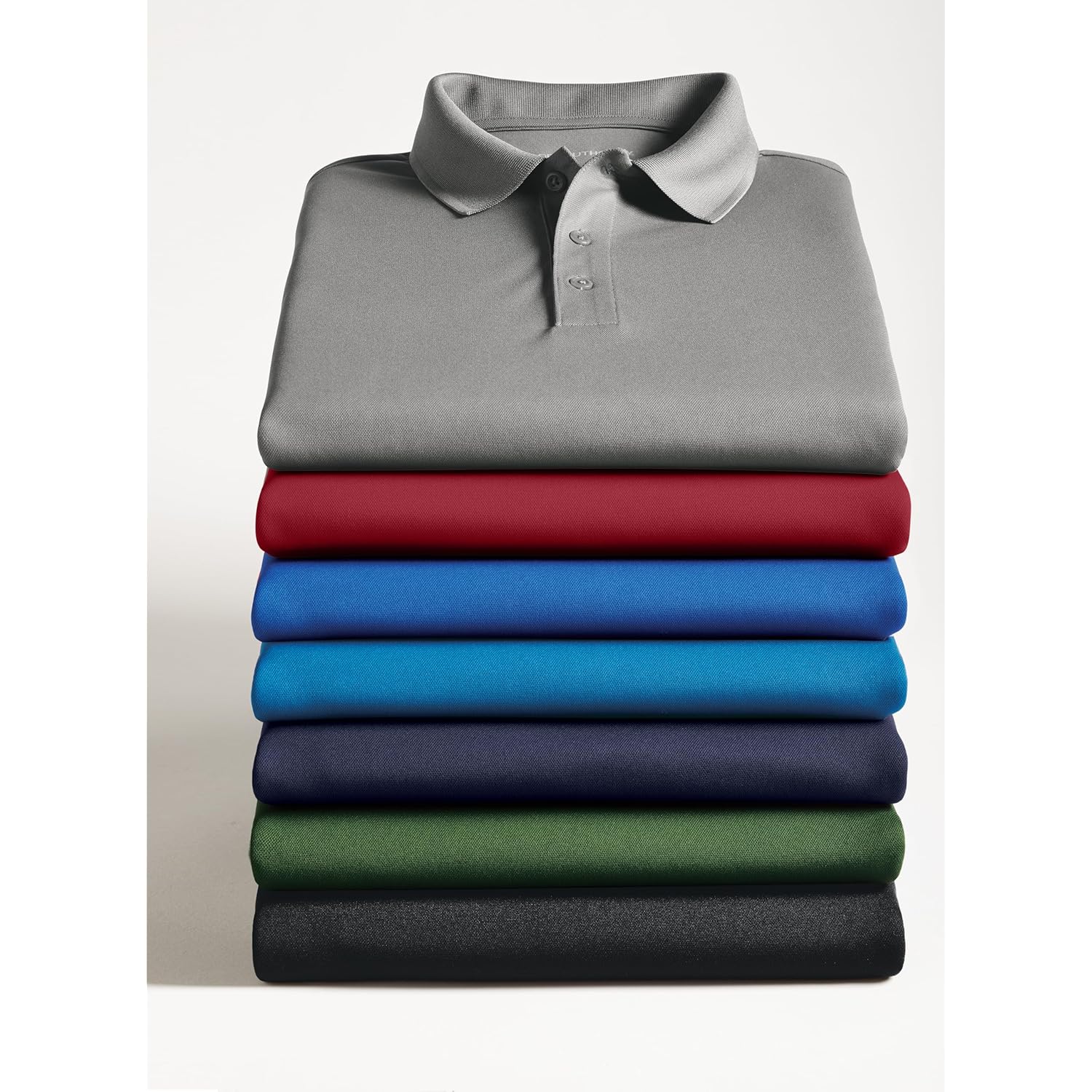 Women's Cotton Blend Pique Short-Sleeve V-Neck Polo Shirt