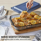 Pyrex Colors Tinted (9x13) Glass Baking Dish with BPA-Free Lid, Oblong Bakeware Glass Pan For Casserole & Lasagna, Dishwasher, Freezer, Microwave and Pre-Heated Oven Safe, Smoke