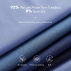 Soft Cooling Men'S Boxer Shorts，Viscose Made From Bamboo Underwear With Button Fly, Loose Relaxed Fit Boxers