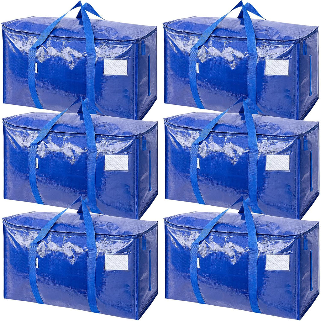 Ticonn 6 Pack Extra Large Moving Bags Heavy Duty, Packing Bags For Storage