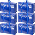 Ticonn 6 Pack Extra Large Moving Bags Heavy Duty, Packing Bags For Storage