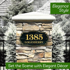 House Address Sign, House Address Plaque, Indoor/Outdoor Use, 7X12 Inch, 22 Colors, Reflective Option, Usa Made By My Sign Center (Victorian)