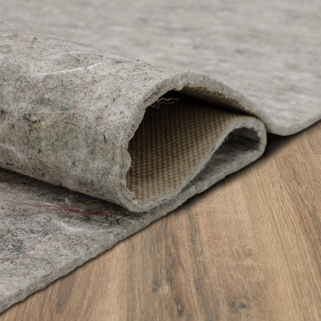 Mohawk Home Non Slip Rug Pad 8' x 10' - 1/4" Thick Felt + Latex Rubber Gripper - Dual Surface Cushion for Hardwood, Carpet, Tile Floors, Made in USA