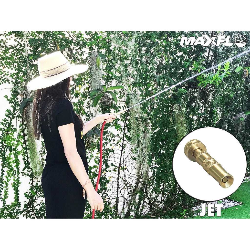 High Pressure Hose Nozzle Heavy Duty | Brass Water Hose Nozzles For Garden Hoses | Adjustable Function | Fits Standard Hoses, Garden Sprayer, Spray Nozzle, Power Washer Nozzle
