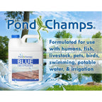 Blue Lake And Pond Dye - One Gallon Of Professional Lake & Pond Dye - Treats Up To 1 Acre - Royal Blue Color - Safe For Fish, Wildlife, Pets & Children