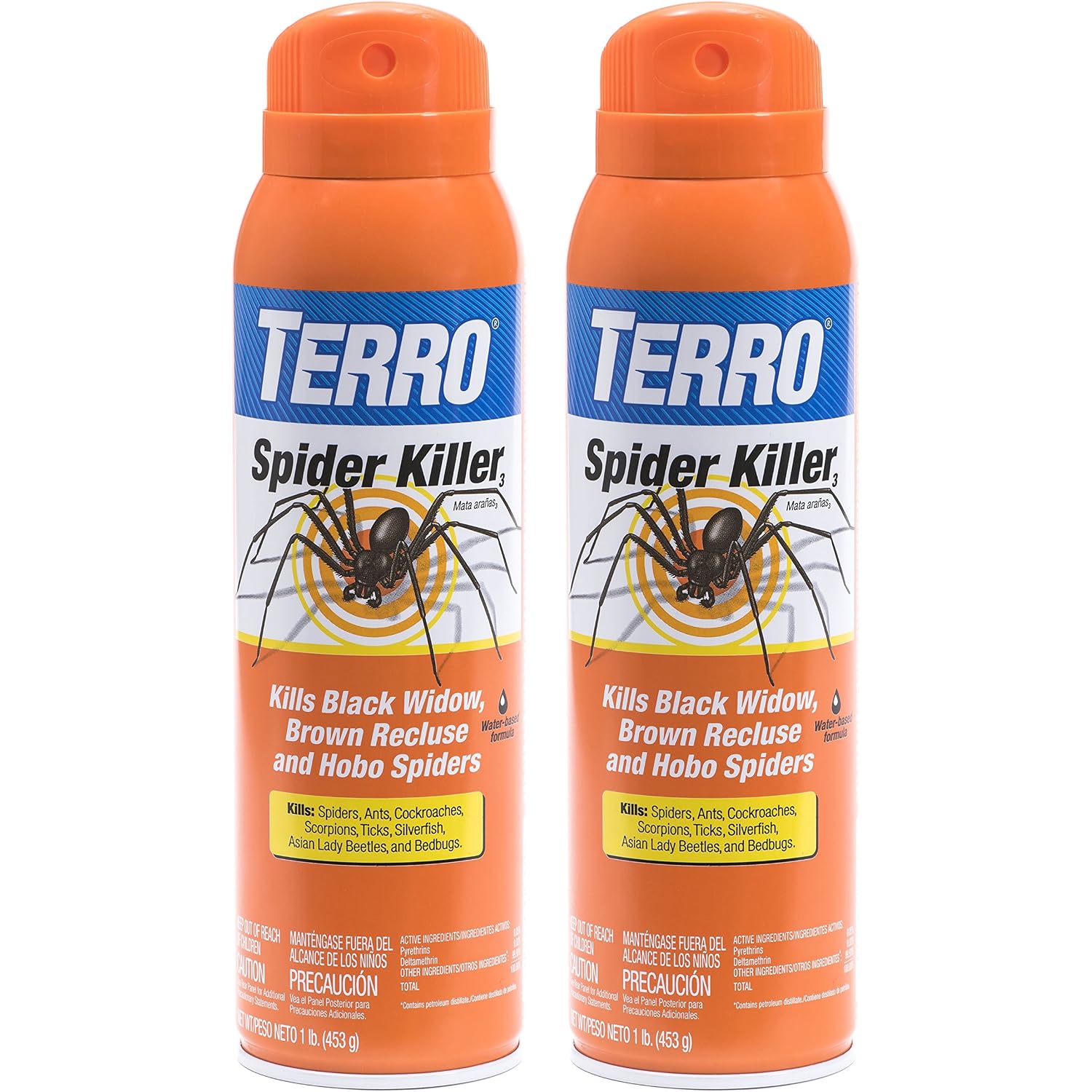 Terro T2302 Spider, Ant, Roach, And Other Insects Killer Aerosol Spray – 2 Pack
