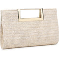 Gurina Evening Clutch Purses For Women Formal Party Clutch Bags Cocktail Prom Fashion Pu Leather Shoulder Handbags