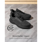 Bruno Marc Men'S Non Slip Work Shoes Walking Zapatos Trabajo Black & Lightweight Sneakers Food Service Chef Kitchen Restaurant