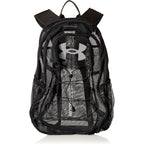 Under Armour Adult Hustle Mesh Backpack , (001) Black / / White , One Size Fits Most