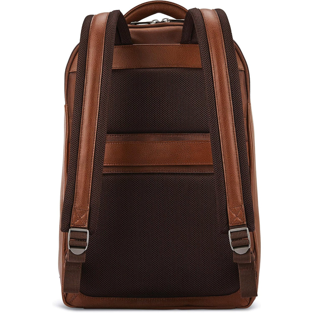 Samsonite Classic Leather Backpack, Cognac , One Size