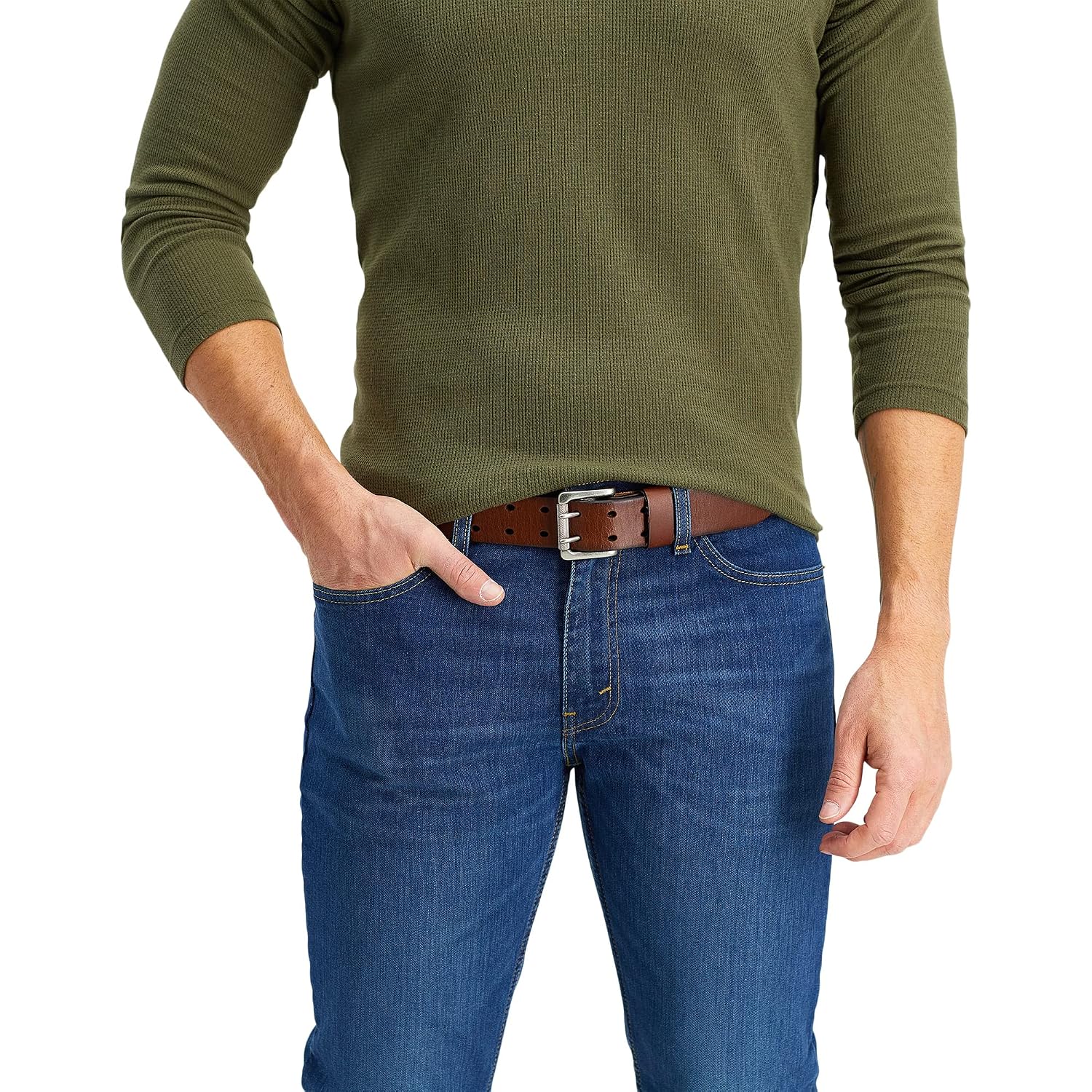 Levi'S Men'S Casual Everyday Jean Belt With Double Prong Buckle