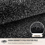 PURRUGS Dirt Trapping Door Mat 24" x 35.5", Non-Slip Machine Washable Entryway Rug, Dog Doormat, Indoor Front Door Mat, Super Absorbent Entry Rug for Muddy Shoes & Paws, Charcoal