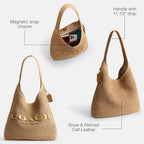 COACH Brooklyn Shoulder Bag 39 in Straw