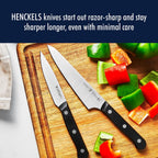 Henckels Solution 7-Pc Knife Set, Razor-Sharp, German Engineered, Natural