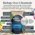 Organic Plant Magic Fertilizer & Plant Food For House Plants & Garden 1/2Lb | Makes 32+ Gallons Of Organic Fertilizer, Plant Food For Vegetables Flowers Herbs Trees Outdoor & Indoor House Plants & Garden