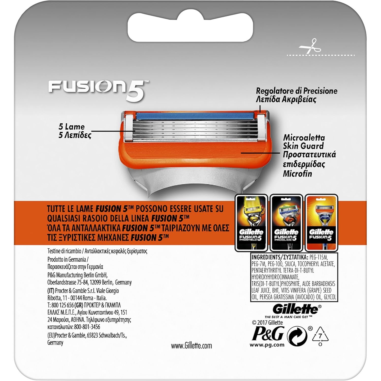 Gillette Fusion 5 Blades for Men Replacement