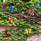 Vgoodall 50Pcs Butterfly Garden Decorations, 11.8 Inch Butterfly Stakes Ornaments Artificial Waterproof Butterflies For Flower Bouquet Outdoor Indoor Yard Art Patio Plant Pot Flower Bed Home Décor