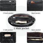 Crossbody Purse for Women Ladies Soft PU Leather Shoulder Bag Medium Roomy Handbag Fashion Tote Top Handle Satchel