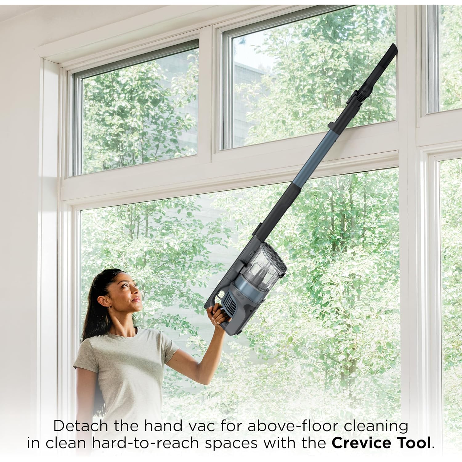 Shark Pet Cordless Stick Vacuum | Xl Dust Cup, Led Headlights, Removable Handheld Vac, Crevice Tool | Portable Vacuum For Pet Hair | Carpet & Hard Floors | 40-Min Runtime | Ice Blue | Ix141Amz