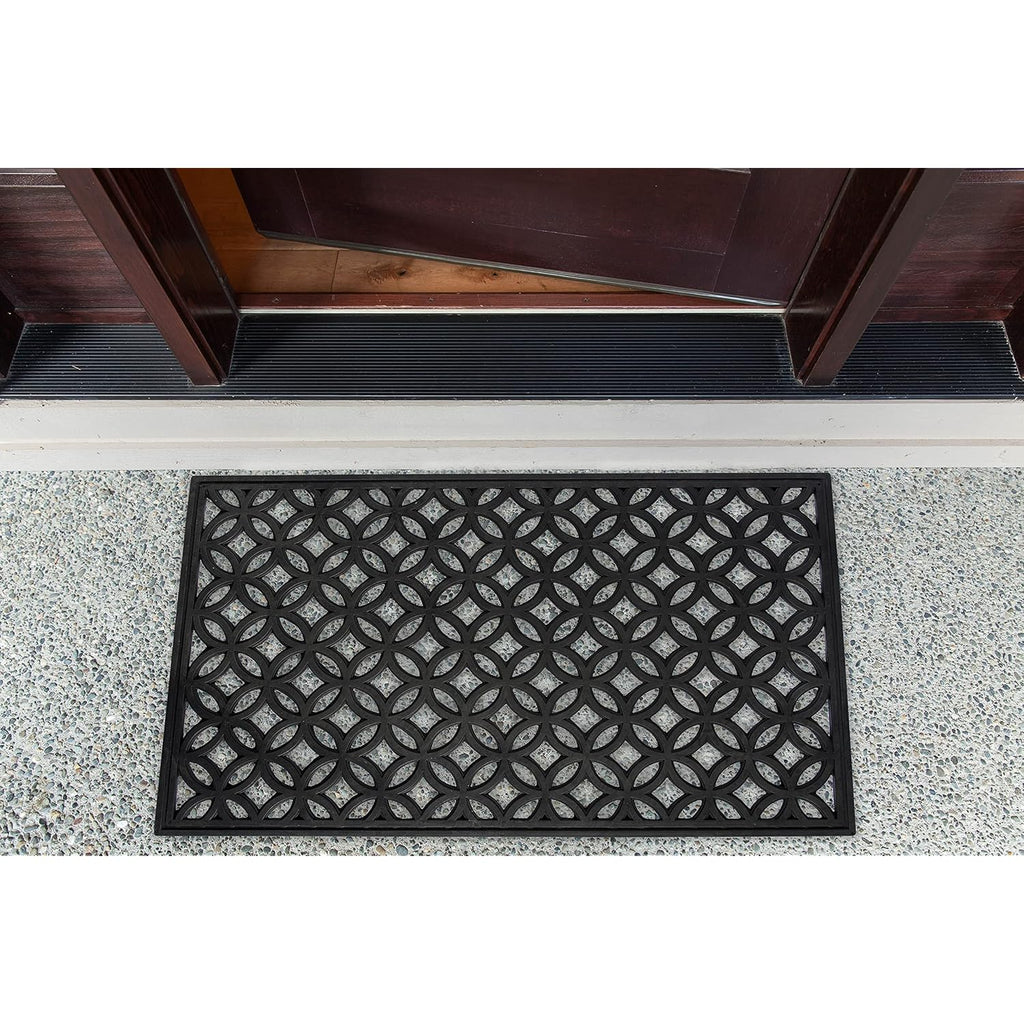 Dii Rubber Doormats Collection All Weather, 18X30, Lattice