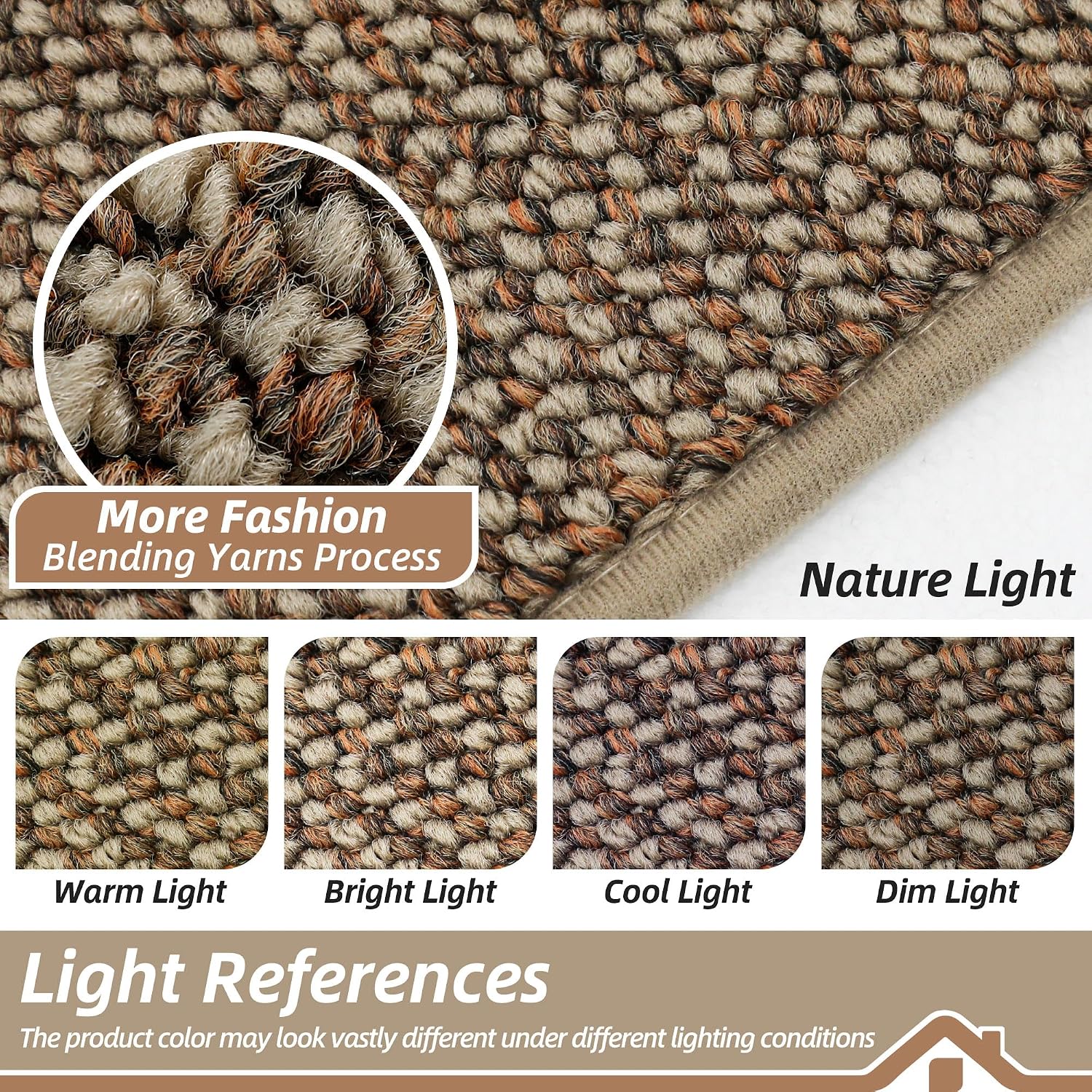 Beqhause Dirt Trapper Door Mat 20" X 32", Non-Slip Washable Doormats, Beige | Entrance Mat Dirt Resistant And Absorbent Welcome Mat, Low Profile Floor Mats For Front Back Door And Entryway