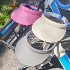 3 Pieces Clip On Visors Women Men Visor Sun Hats Hat Outdoor Sports Golf Beach Travel Tennis Cap