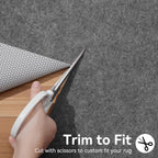 Songrey Non Slip Rug Pad Gripper 8 x 10 Ft, Thick Felt Fabric with Anti Skid Backing, Carpet Pad for Hardwood Floors, Keep Area Rugs in Place and Safe