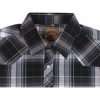 Coevals Club Men'S Western Plaid Pearl Snap Buttons Two Pocket Casual Short Sleeve Shirts