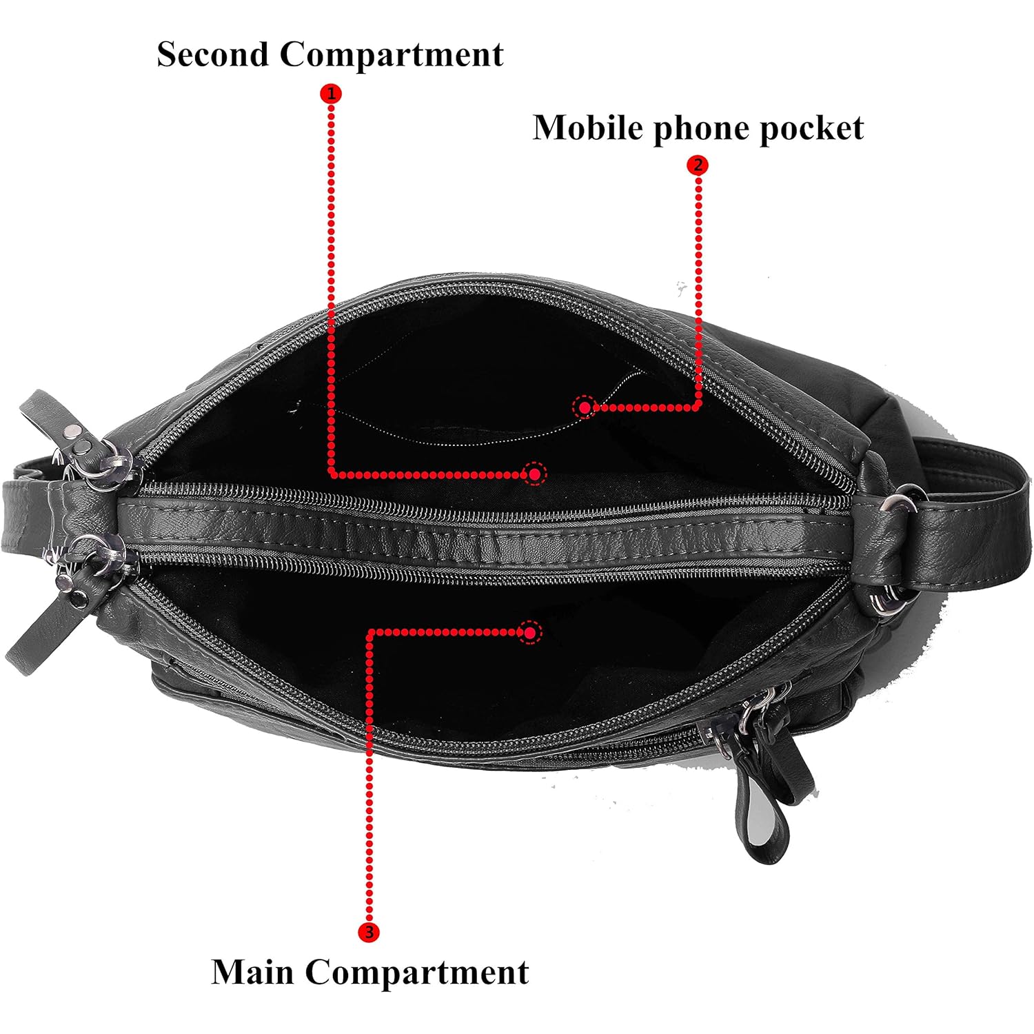 VOLGANIK ROCK Purses for Women Soft PU Leather Shoulder Bag Ladies Crossbody Purse and handbags Lightweight Pocketbook