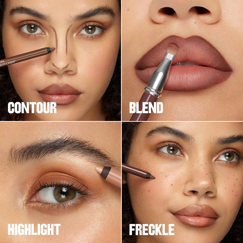 Revlon Colorstay Multi-Liner, Creamy Formula, Multiuse For Lips, Eyes & Face, Precision Brush For Easy Blending, 002 Dallying