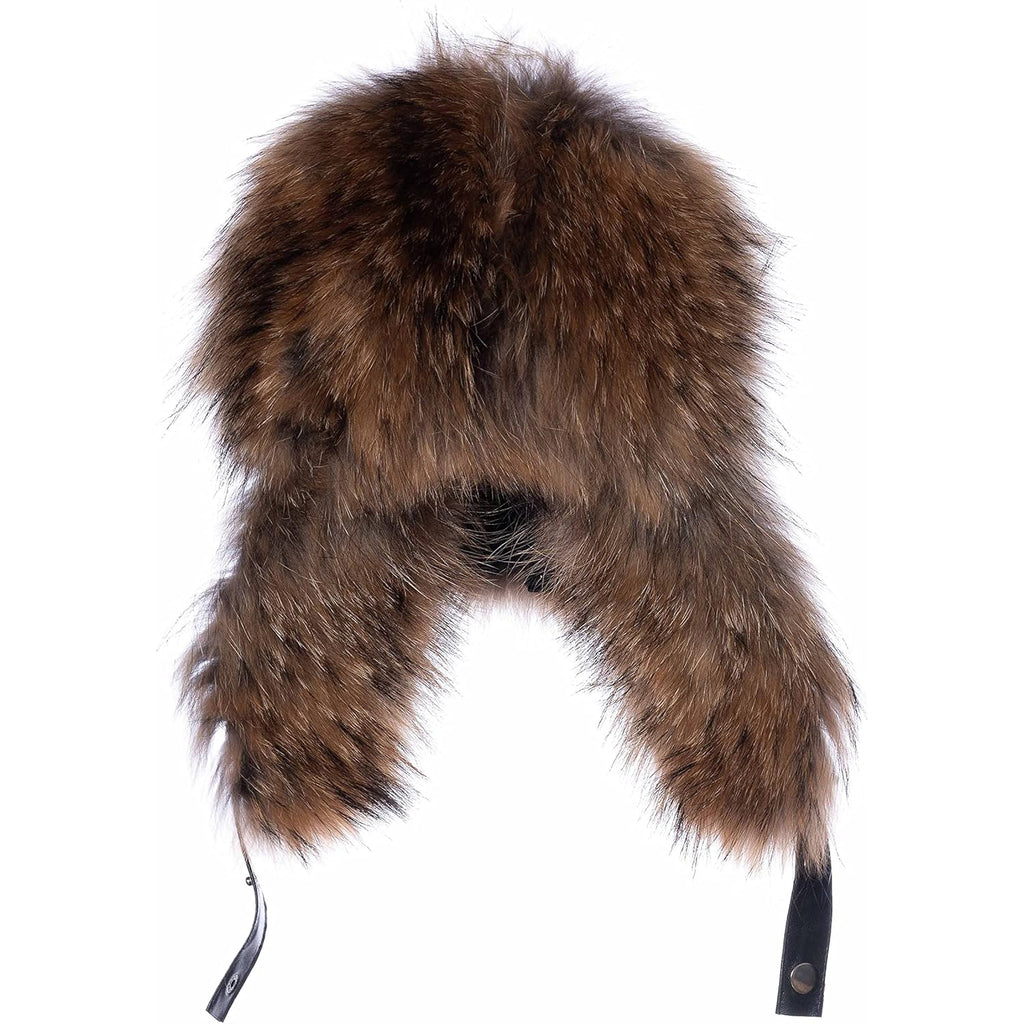 Real Fox Fur Hat - Genuine Sheepskin Leather Shell, Unisex Classic Ushanka Style, Warm and Windproof for Winter