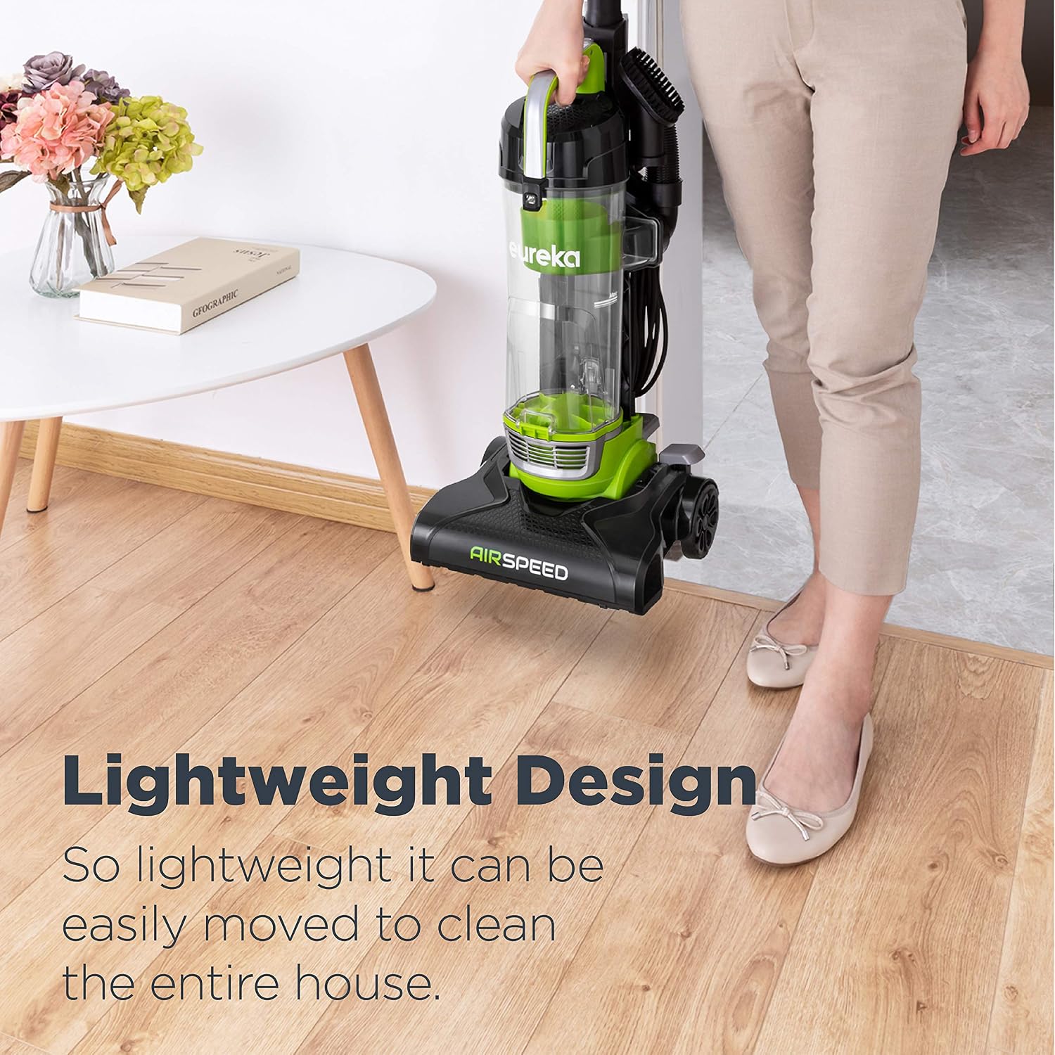 Eureka Airspeed Ultra-Lightweight Compact Bagless Upright Vacuum Cleaner, Neu10Ae4, Green