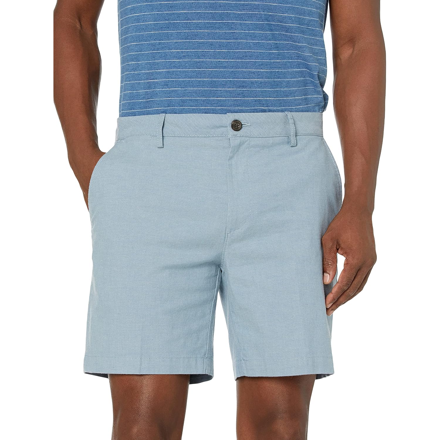 Amazon Essentials Men'S Slim-Fit 7" Lightweight Comfort Stretch Oxford Shorts With Tapered Leg