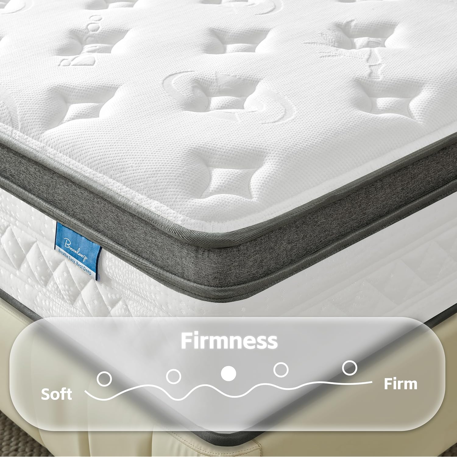 Queen Mattress, 12 Inch Cooling Hybrid Queen Size Mattress in a Box, Medium Firm with Gel Memory Foam & Pocket Coils, Motion Isolation, Pressure Relief, CertiPUR-US